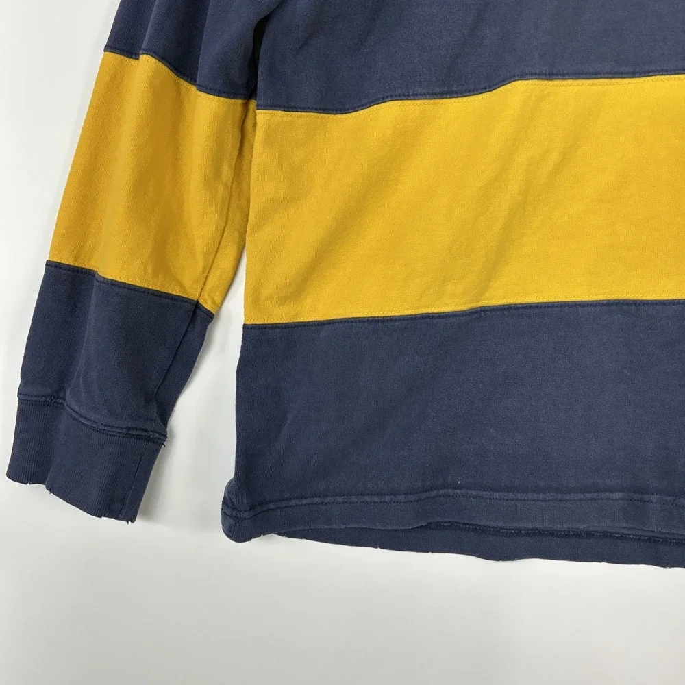 Vintage American Eagle Mens Rugby Polo Shirt Size L Cotton Preppy Sportswear - Picture 2 of 16